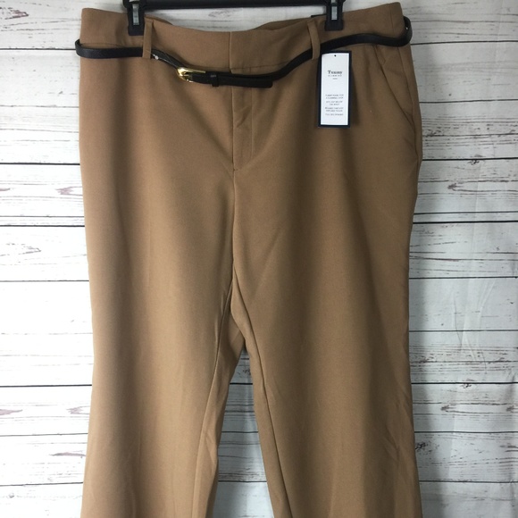 Charter Club Belted Tummy-Control Trousers Pants - Picture 2 of 8